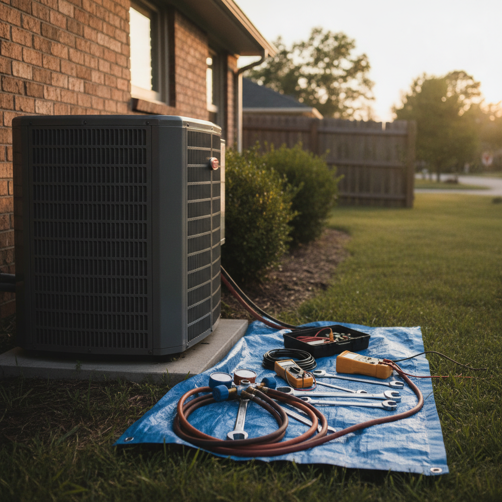 HVAC Repair - No Face and No Text