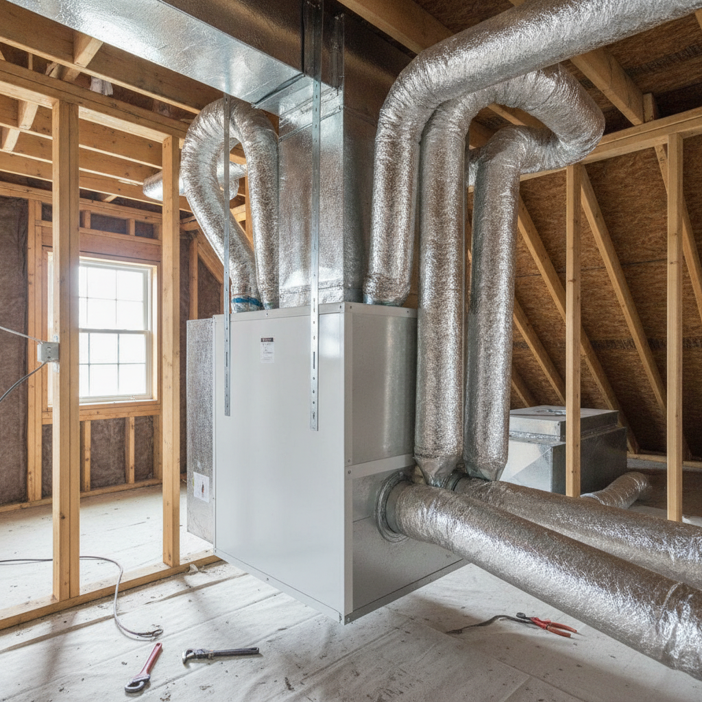 HVAC Installation - No Face and No Text